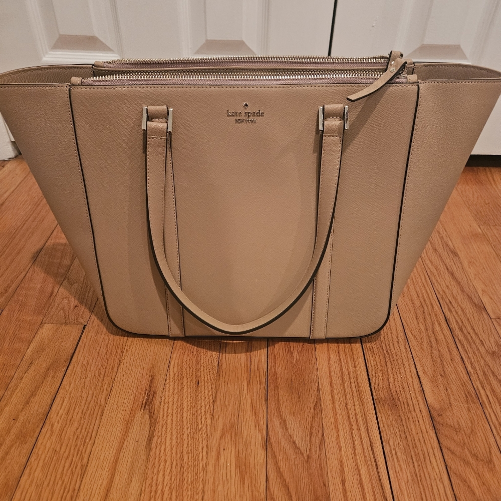 Kate Spade Tan Beige Tote Bag NWT